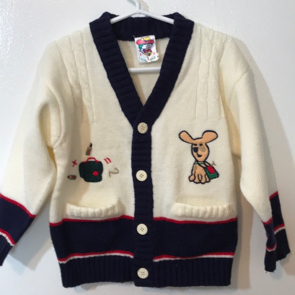 Lucky Star Preppy Cardigan Pockets Girls Sz 8 XC - Picture 2 of 5